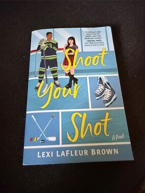 Sweet Romance Blue and Yellow 'Shoot Your Shot' Novel Cover